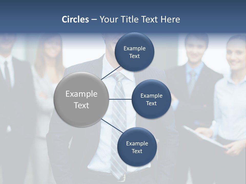 Businesspeople Smiling Formal PowerPoint Template