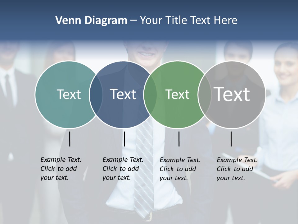 Businesspeople Smiling Formal PowerPoint Template