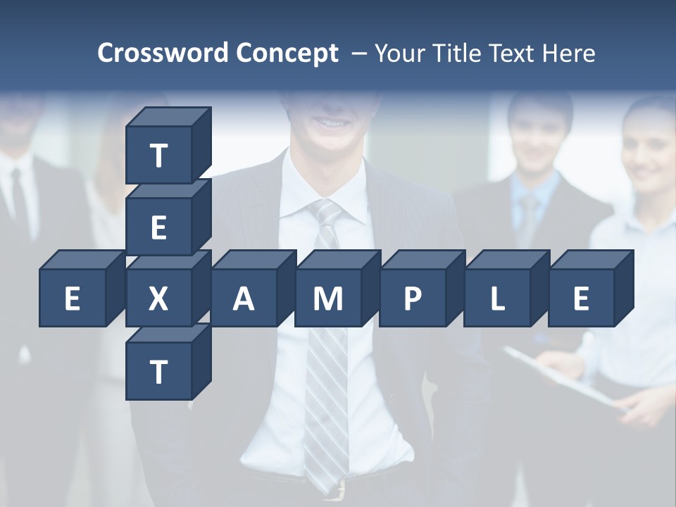 Businesspeople Smiling Formal PowerPoint Template