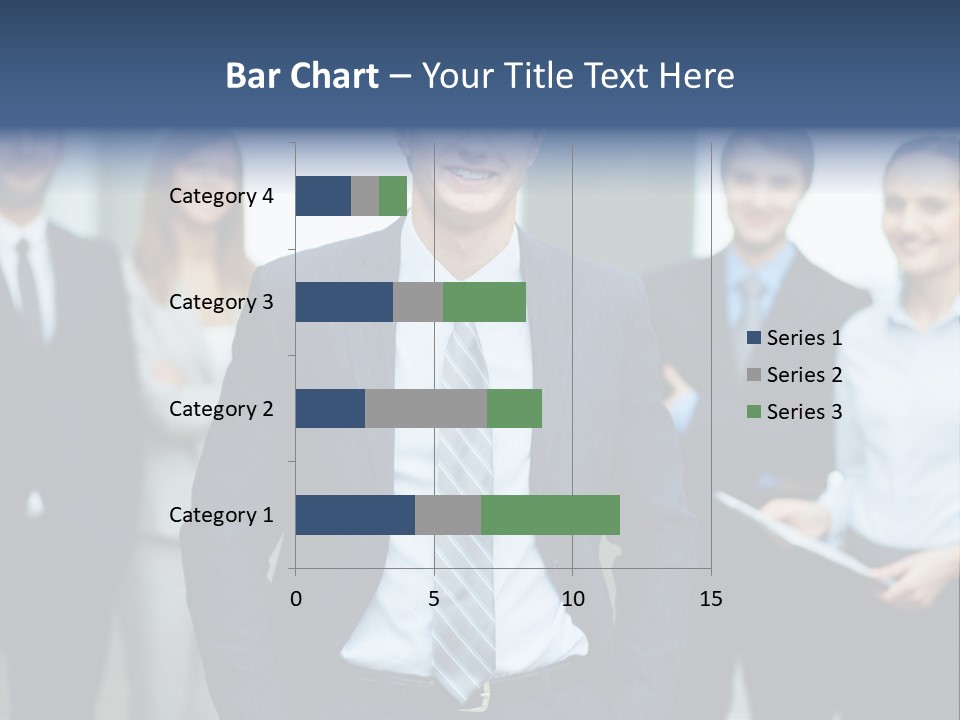 Businesspeople Smiling Formal PowerPoint Template