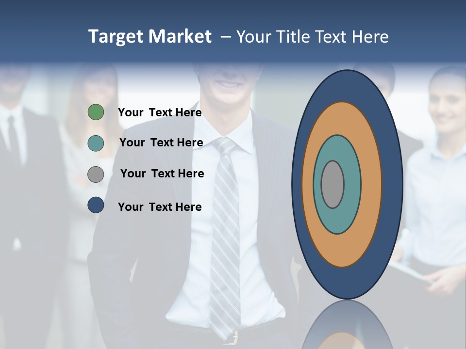 Businesspeople Smiling Formal PowerPoint Template