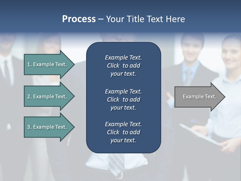 Businesspeople Smiling Formal PowerPoint Template