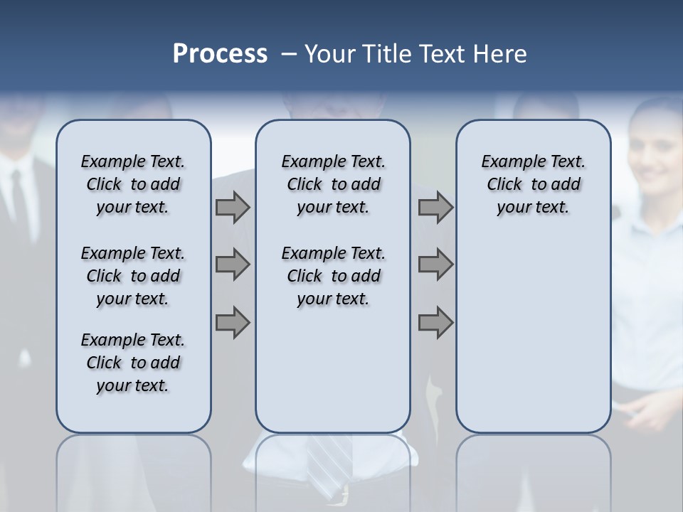 Businesspeople Smiling Formal PowerPoint Template