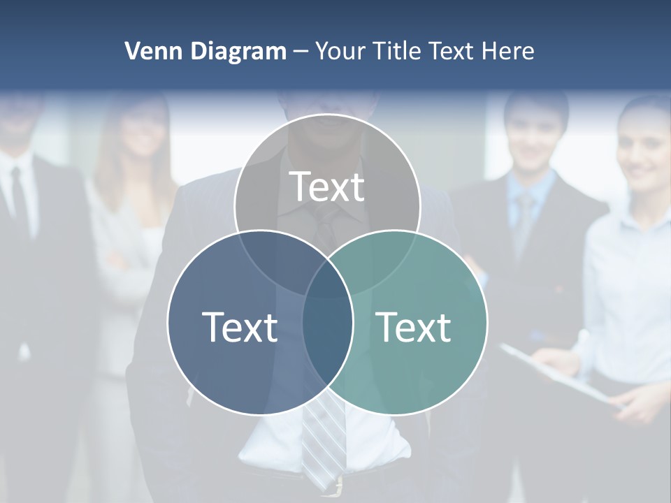 Businesspeople Smiling Formal PowerPoint Template