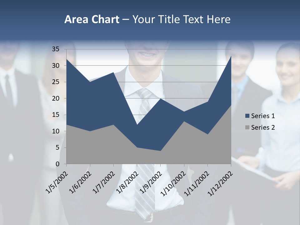 Businesspeople Smiling Formal PowerPoint Template
