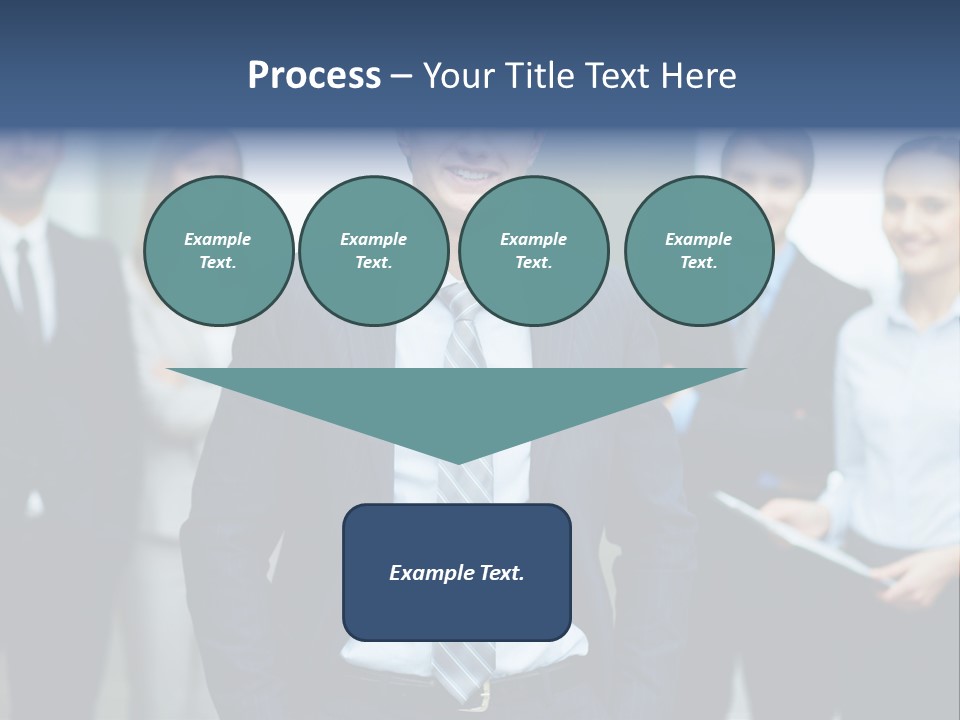 Businesspeople Smiling Formal PowerPoint Template