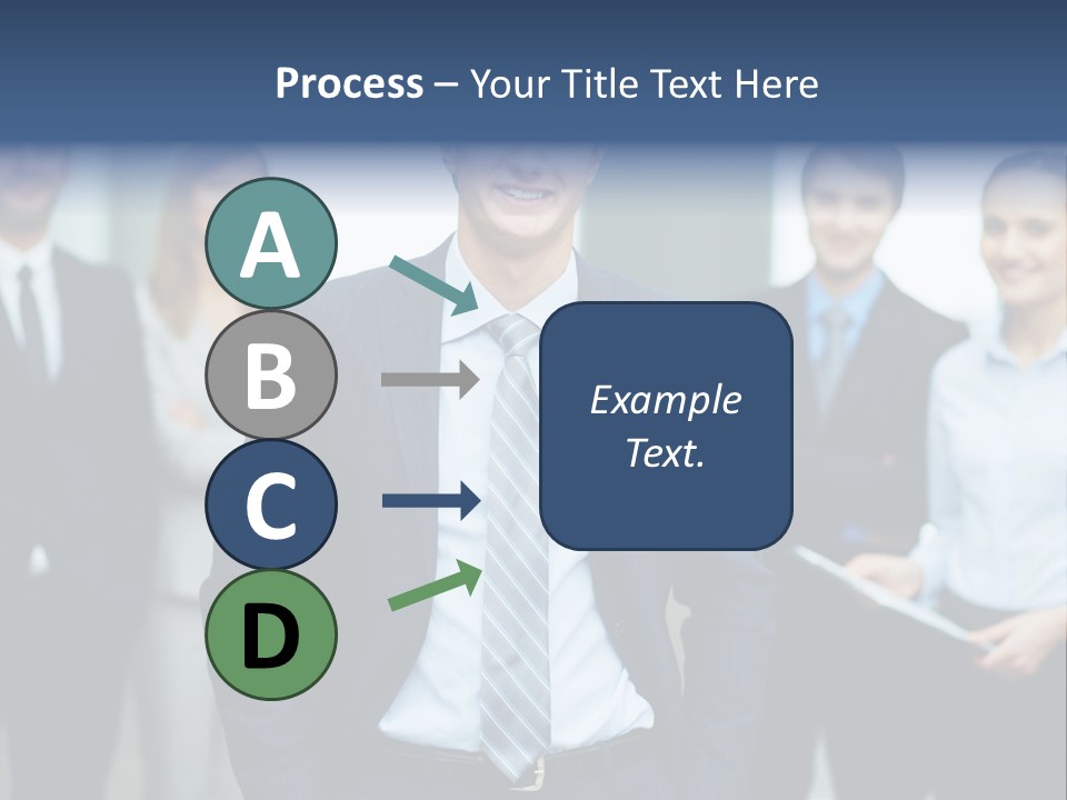 Businesspeople Smiling Formal PowerPoint Template