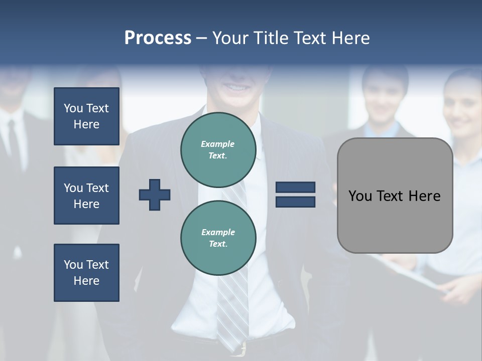 Businesspeople Smiling Formal PowerPoint Template