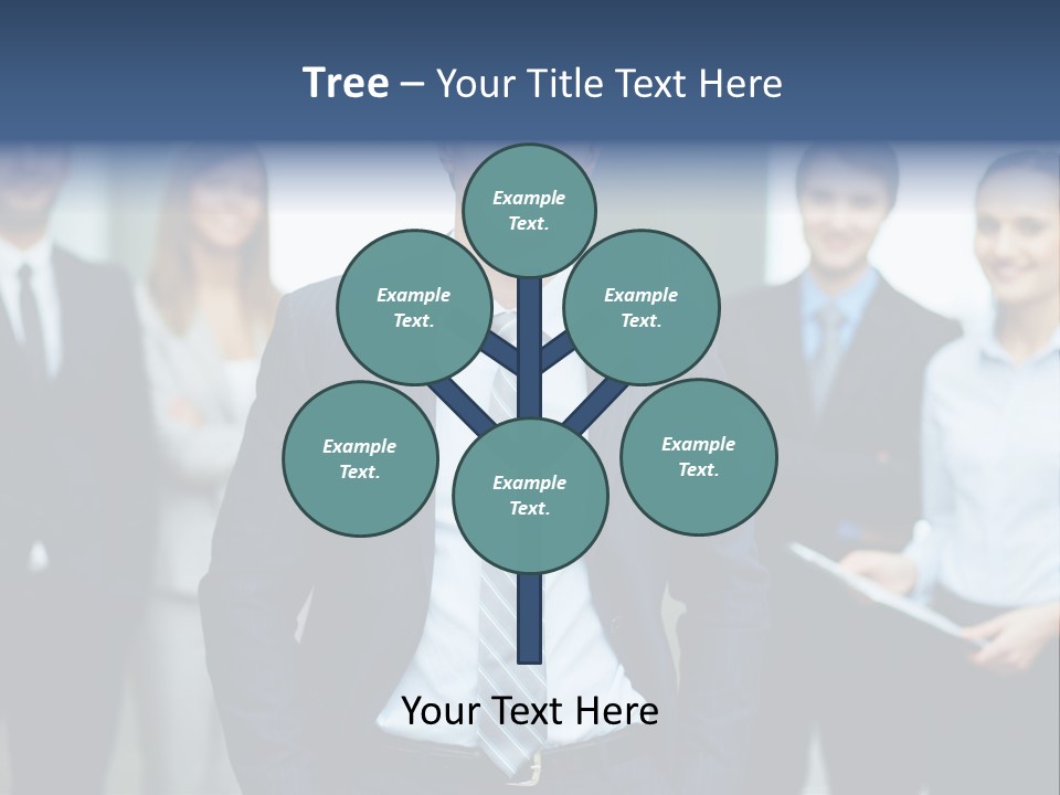 Businesspeople Smiling Formal PowerPoint Template