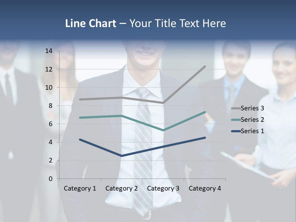 Businesspeople Smiling Formal PowerPoint Template
