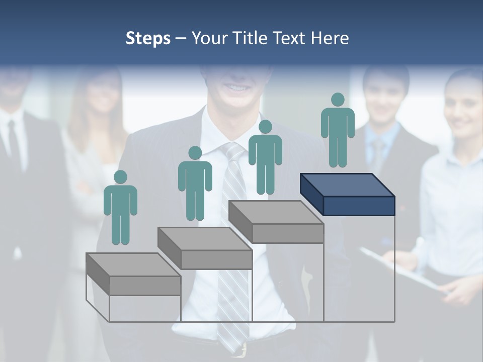 Businesspeople Smiling Formal PowerPoint Template