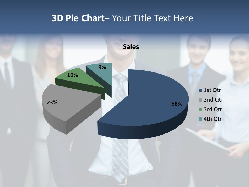 Businesspeople Smiling Formal PowerPoint Template