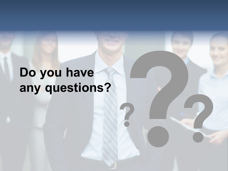 Businesspeople Smiling Formal PowerPoint Template