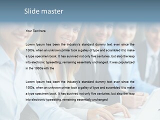 Caucasian Occupation Together PowerPoint Template