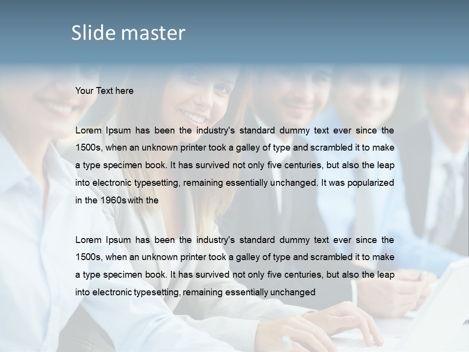 Caucasian Occupation Together PowerPoint Template