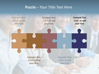 Caucasian Occupation Together PowerPoint Template