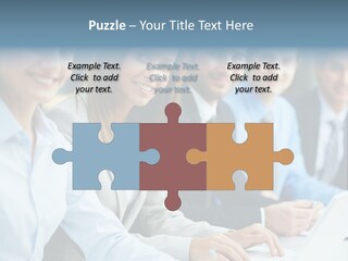 Caucasian Occupation Together PowerPoint Template