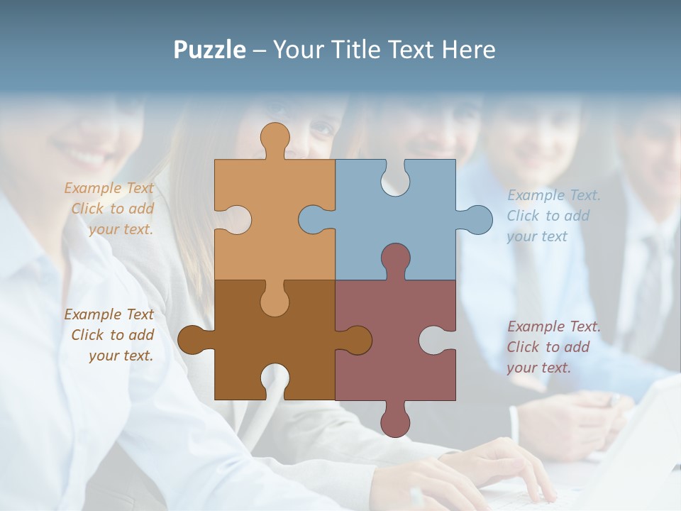 Caucasian Occupation Together PowerPoint Template