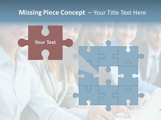 Caucasian Occupation Together PowerPoint Template