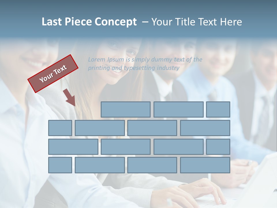 Caucasian Occupation Together PowerPoint Template