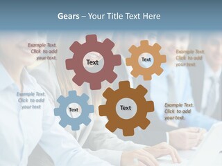 Caucasian Occupation Together PowerPoint Template