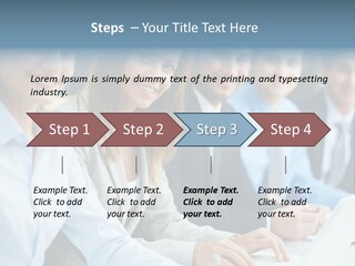 Caucasian Occupation Together PowerPoint Template