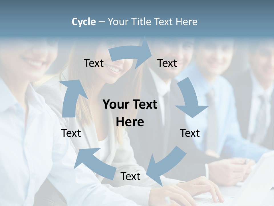 Caucasian Occupation Together PowerPoint Template