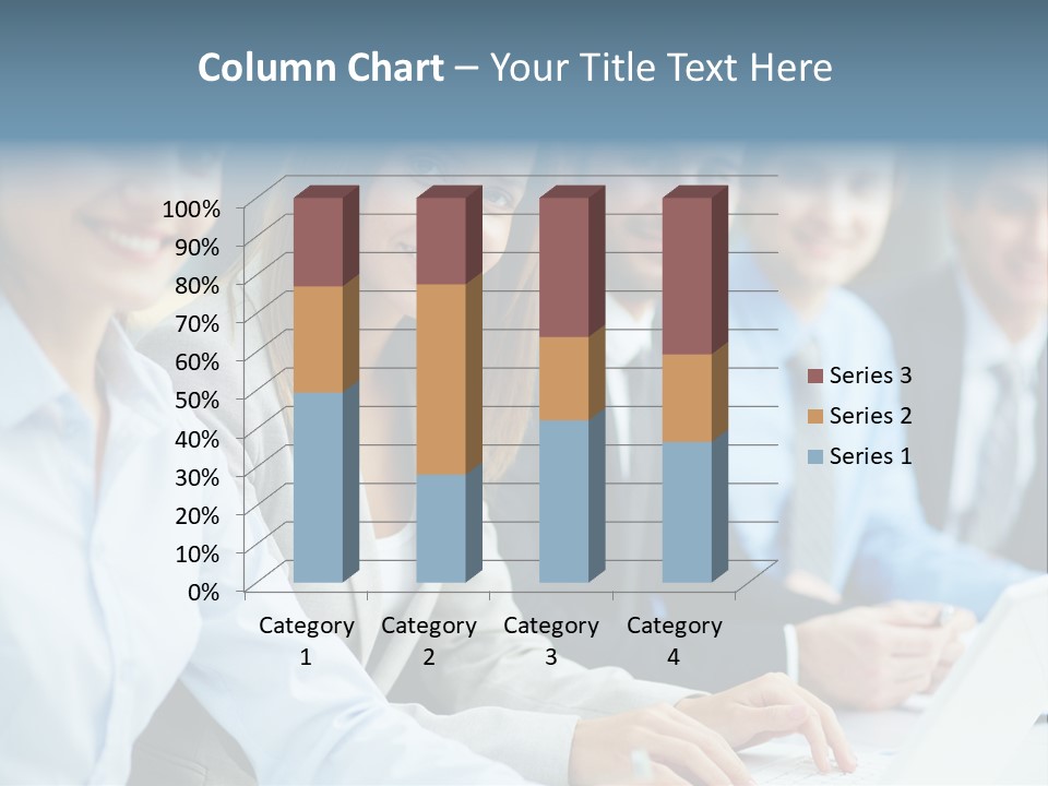 Caucasian Occupation Together PowerPoint Template