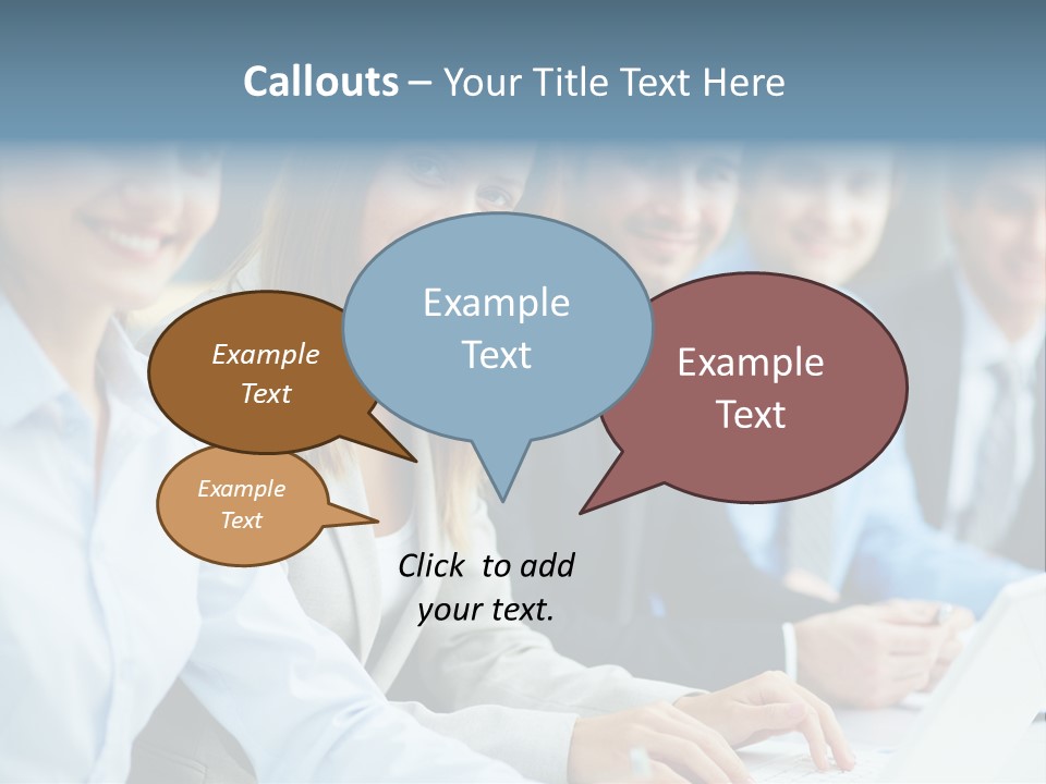 Caucasian Occupation Together PowerPoint Template
