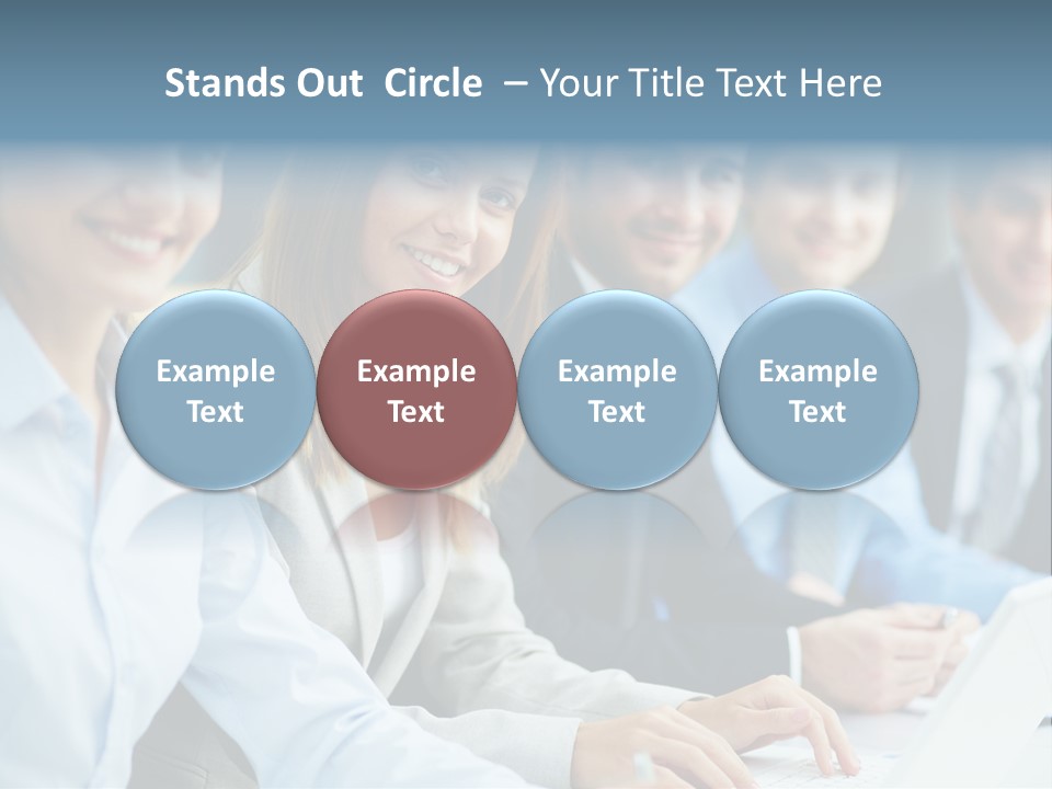 Caucasian Occupation Together PowerPoint Template
