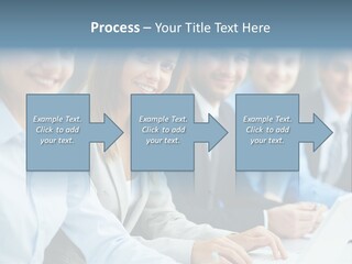 Caucasian Occupation Together PowerPoint Template