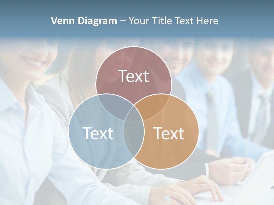 Caucasian Occupation Together PowerPoint Template