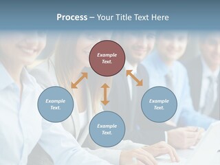 Caucasian Occupation Together PowerPoint Template