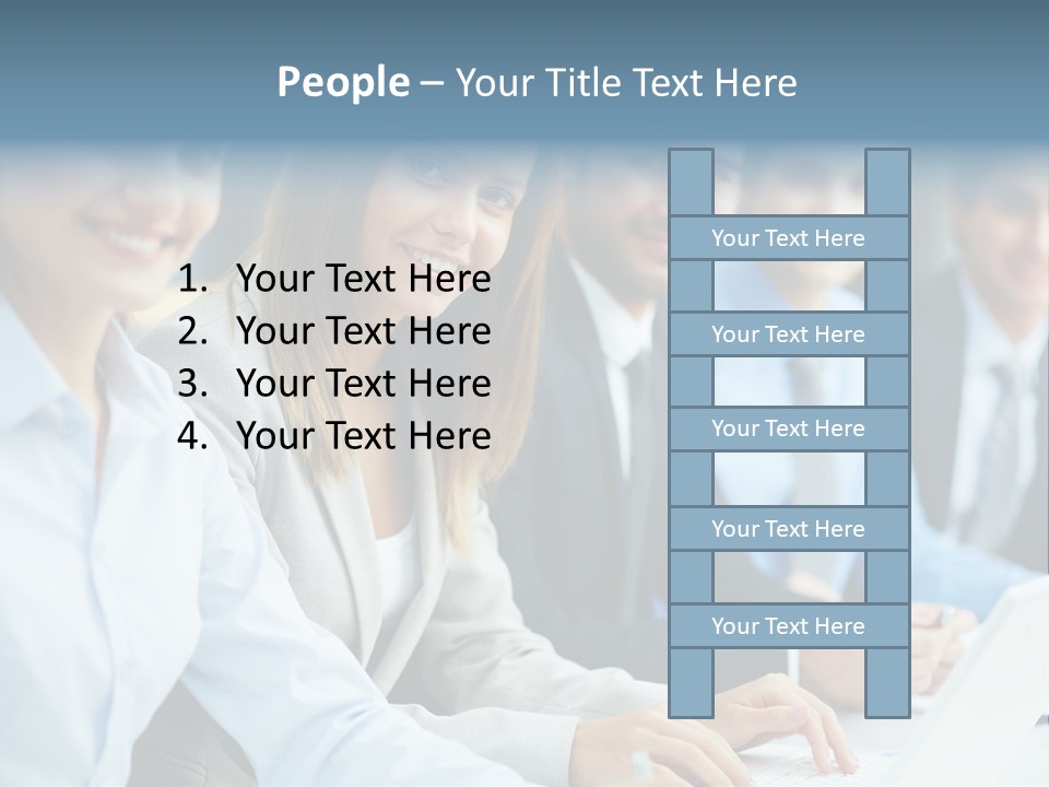 Caucasian Occupation Together PowerPoint Template
