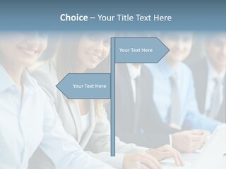 Caucasian Occupation Together PowerPoint Template