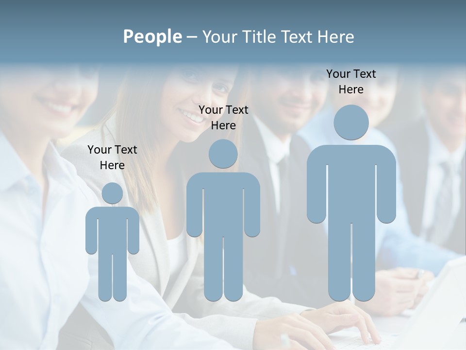 Caucasian Occupation Together PowerPoint Template