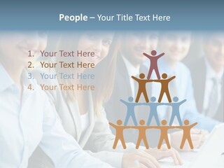 Caucasian Occupation Together PowerPoint Template