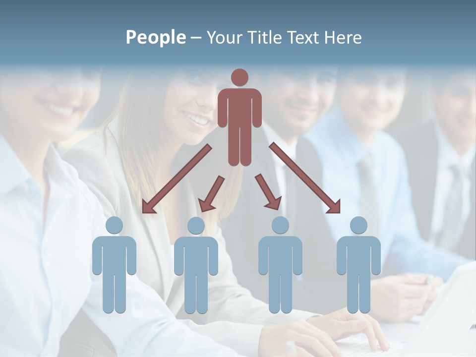 Caucasian Occupation Together PowerPoint Template