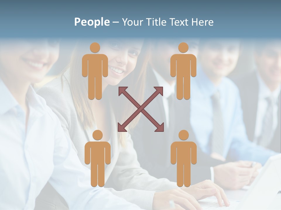 Caucasian Occupation Together PowerPoint Template