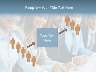 Caucasian Occupation Together PowerPoint Template