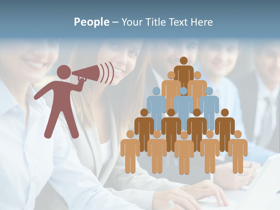 Caucasian Occupation Together PowerPoint Template