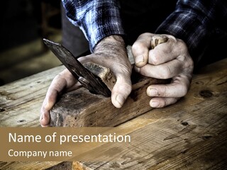 Tools Old Hand PowerPoint Template