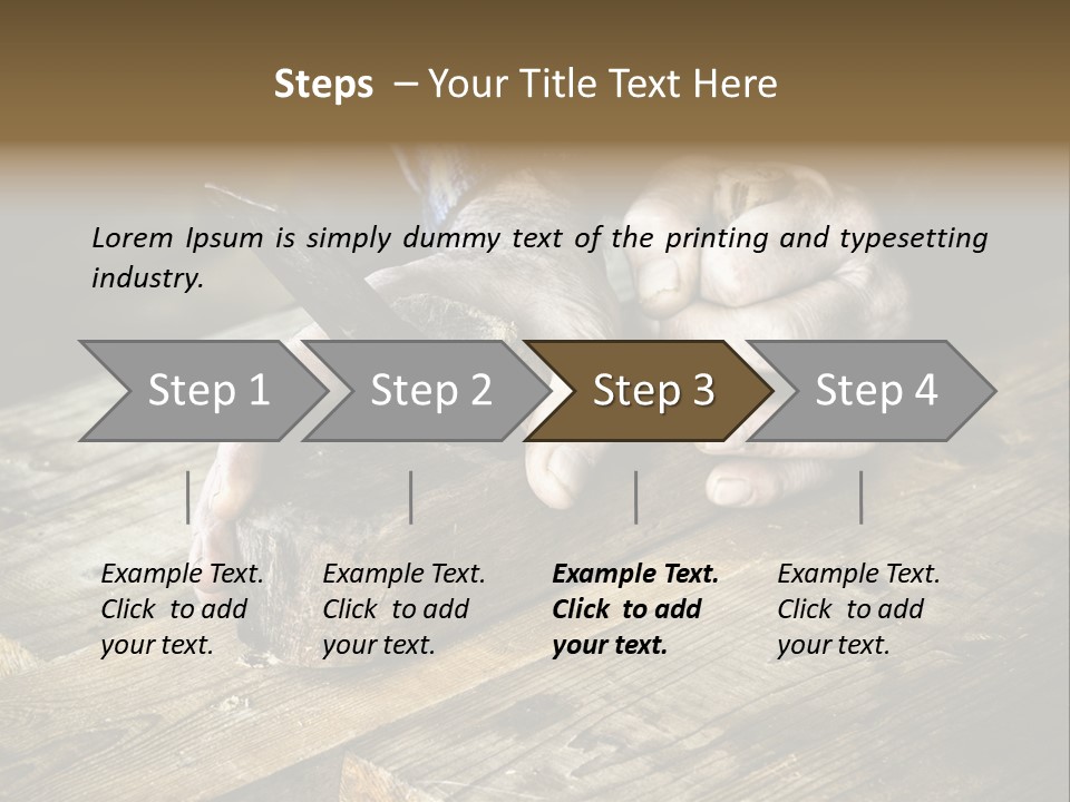 Tools Old Hand PowerPoint Template
