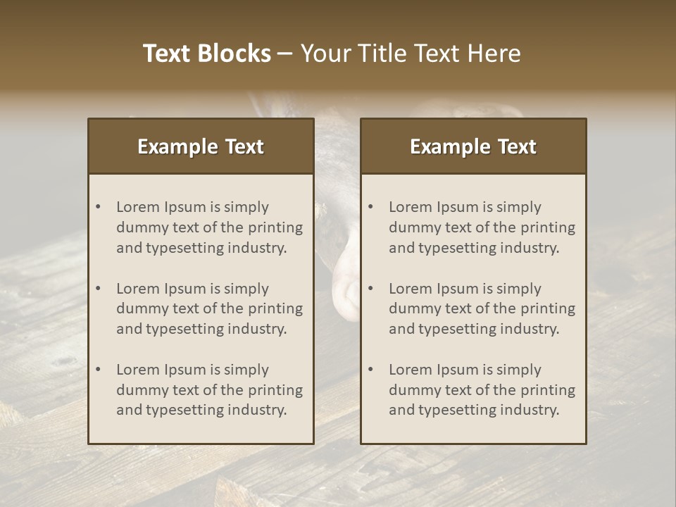Tools Old Hand PowerPoint Template