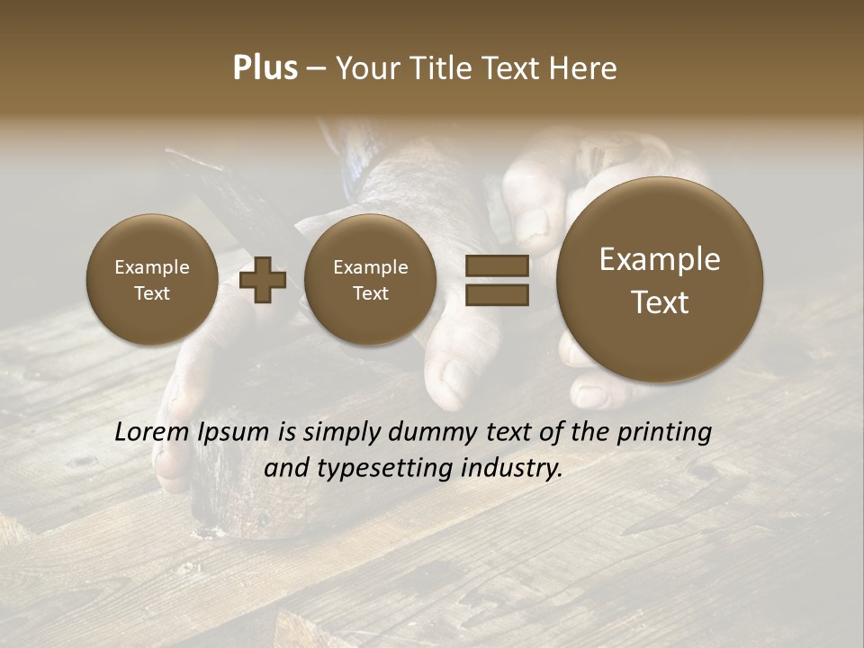 Tools Old Hand PowerPoint Template