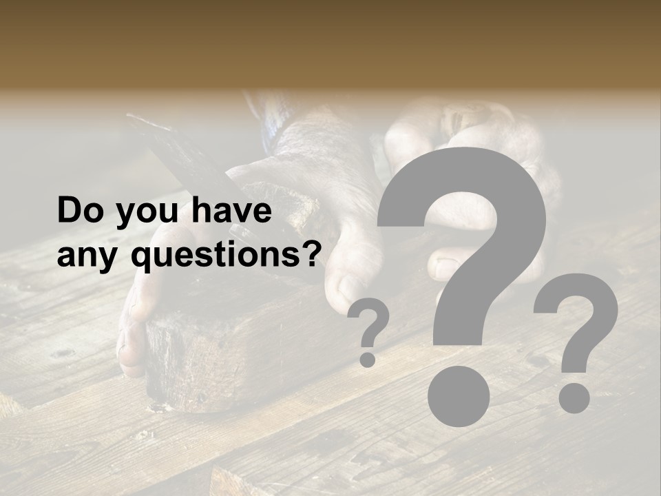 Tools Old Hand PowerPoint Template