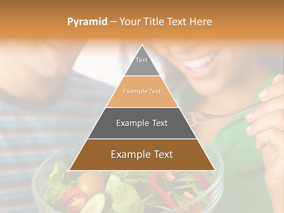Vegetarian Female Meal PowerPoint Template