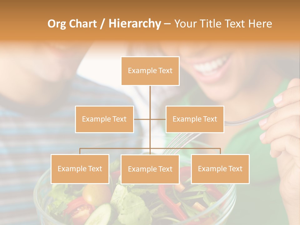 Vegetarian Female Meal PowerPoint Template