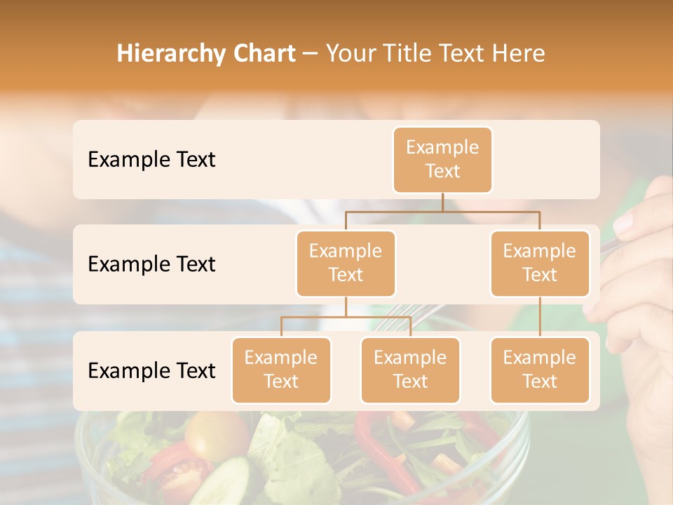 Vegetarian Female Meal PowerPoint Template