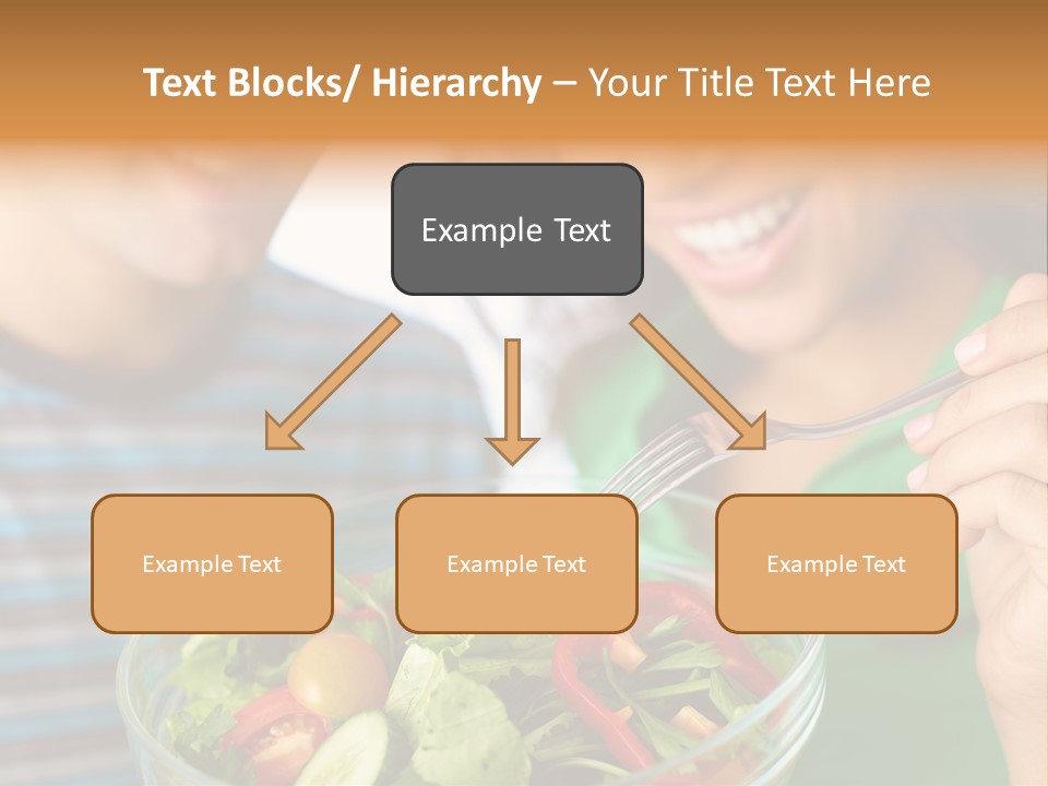 Vegetarian Female Meal PowerPoint Template
